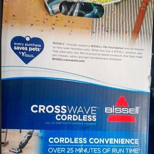 BISSELL CrossWave Wet/Dry Cordless Multi-Surface Cleaner 2551W BRAND NEW IN BOX